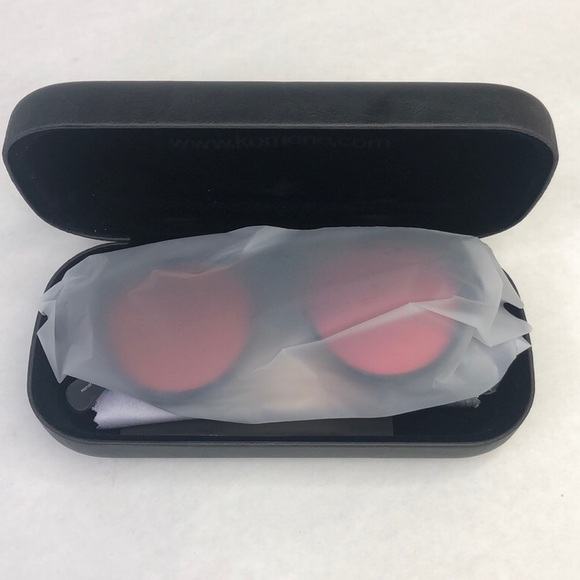 KOMONO Clement Matte Indigo Demi Sunglasses (NEW) round blue - Picture 10 of 12